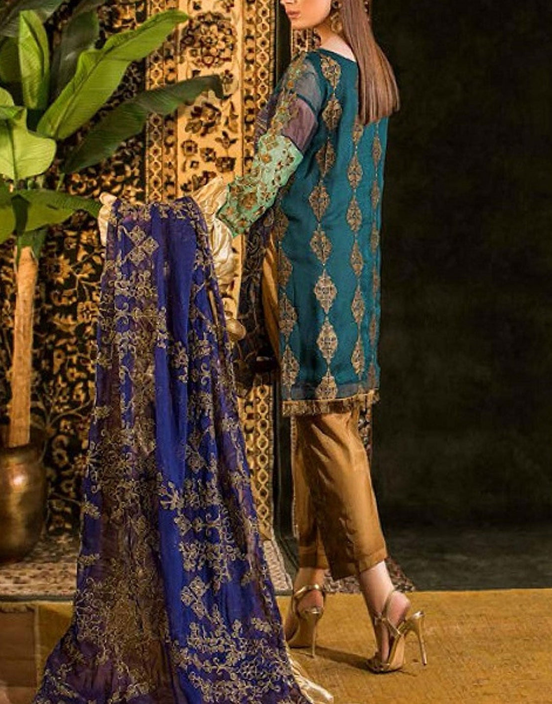 EshAisha Luxury Formal Chiffon Party Dress | EA 520