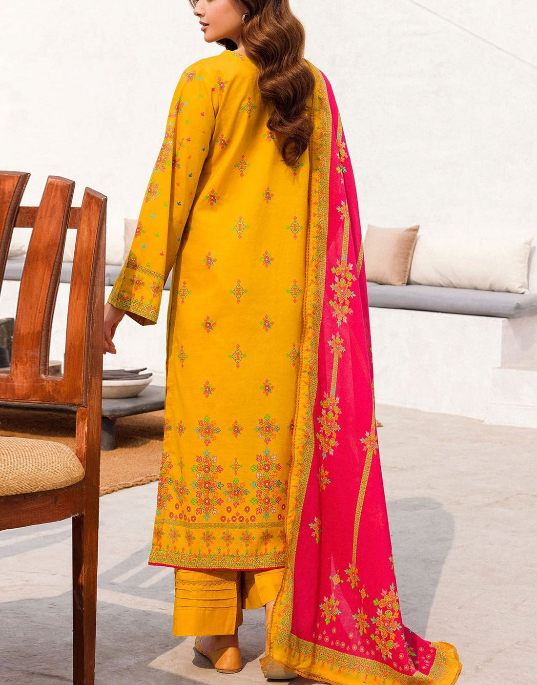Firdous Digital Print Unstitched Lawn Dress Design