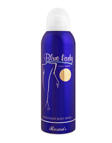 Original Rasasi Blue Lady Deodorant Body Spray - 200 ML