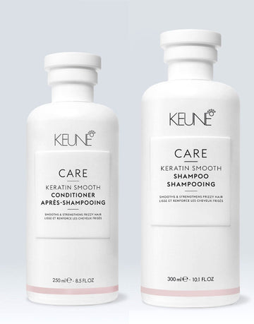 Bundle of 2 Keune Care Keratin Smooth Shampoo & Conditioner