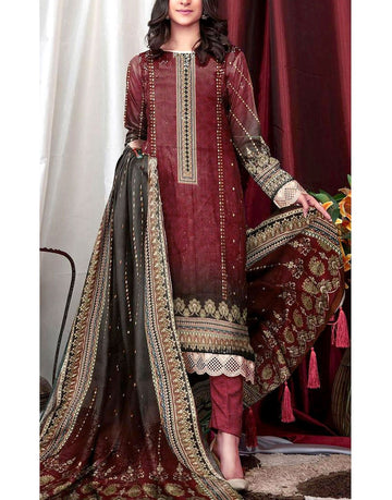 Digital Print Khaddar Suit with Khaddar Dupatta