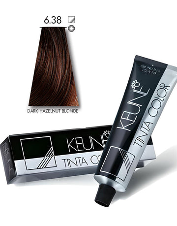 Keune Tinta Hair Color 6.38 Dark Hazelnut Blonde