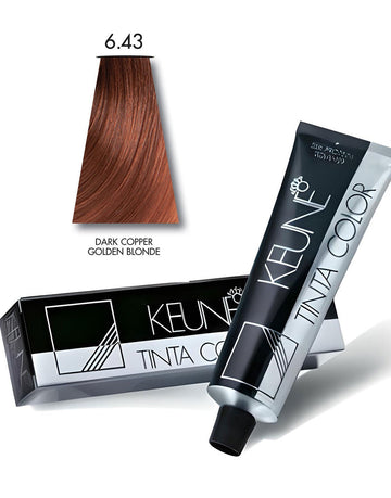 Keune Tinta Hair Color 6.43 Dark Copper Golden Blonde