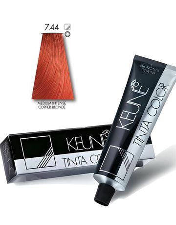 Keune Tinta Hair Color 7.44 Medium Intense Copper Blonde