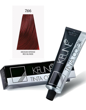 Keune Tinta Hair Color 7.66 Medium Intense Red Blonde