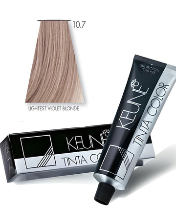 Keune Tinta Hair Color 10.7 Lightest Violet Blonde