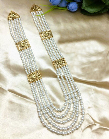 Elegant White Pearl Mala