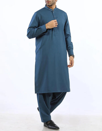 Rashid Un-Stitched Men's Cotton Suit - RC-03