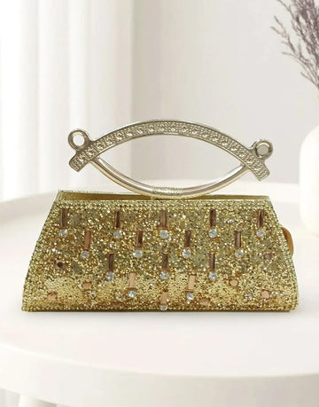 Stylish Golden Clutch Purse for Women