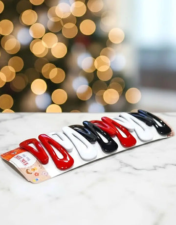 6 Pairs Mini Colorful Tic Tac Hair Clips fir Girls
