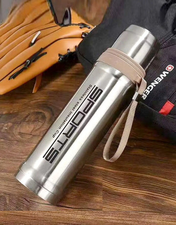 Stainless Steel Hot & Cold Vacuum Flask Water Bottle - 750ml